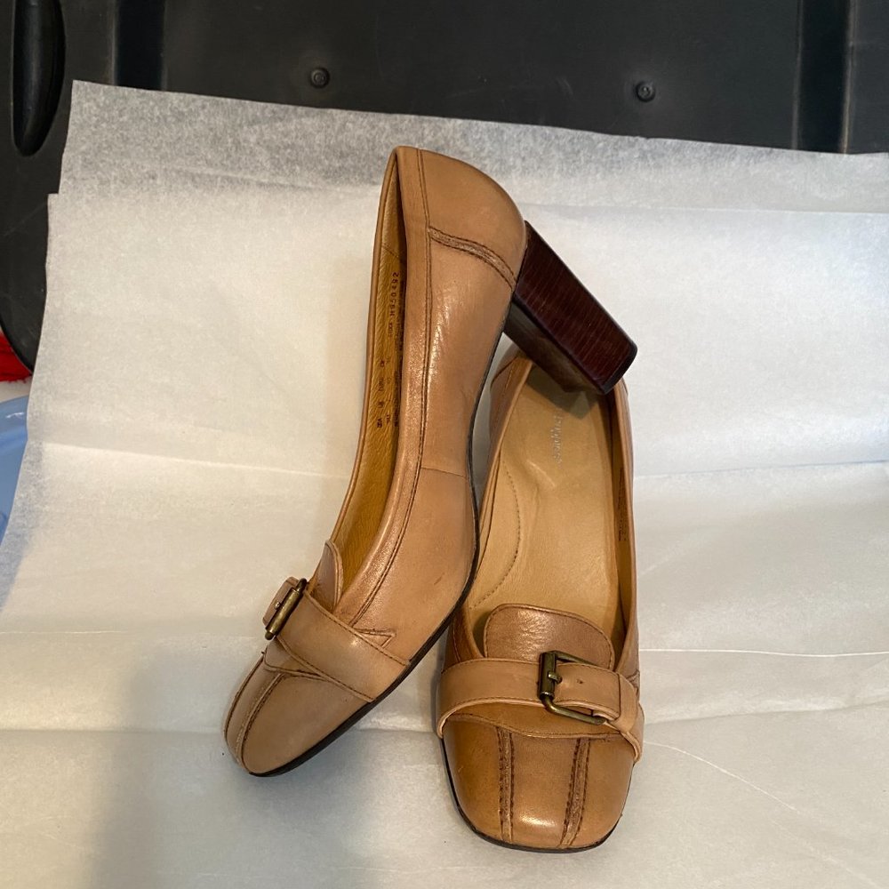 Lk New Hush Puppies sz 9 ~Tan Leather - Picture 2 of 14